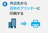 外出先から、自宅のプリンターに印刷する