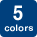 5 colors