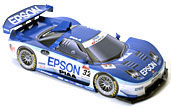 Papercraft imprimible y armable del coche racing car EPSON NSX 2006. Manualidades a Raudales.