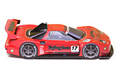 Papercraft recortable del Racing Car Real NSX 2007. Rolling Stone. Manualidades a Raudales.