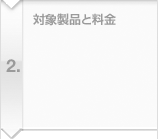 対象製品と料金