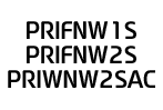 PRIFNW1S/PRIFNW2S/PRIWNW2SAC