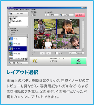 レイアウト選択