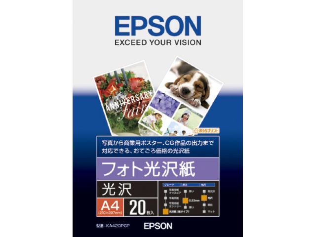 豊富なギフト 業務用5セット EPSON エプソン 写真用紙 光沢 KA3N20PSKR A3 20枚 