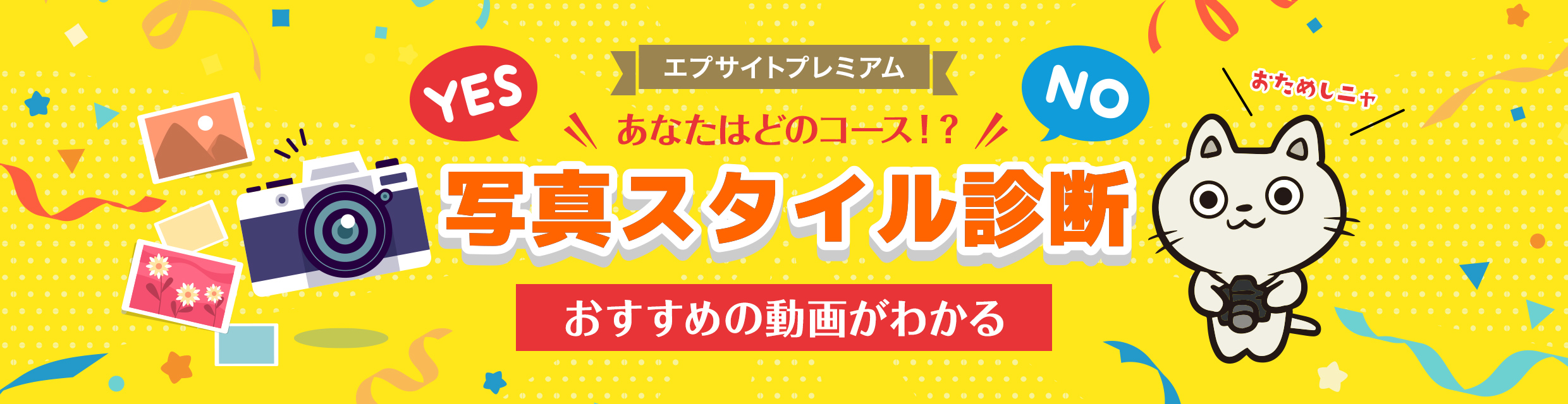 あなたはどのコース！？　写真スタイル診断 おすすめの動画がわかる