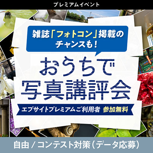 雑誌「フォトコン」掲載のチャンスも！おうちで写真講評会（テーマ：自由・コンテスト対策／応募方法：データ）