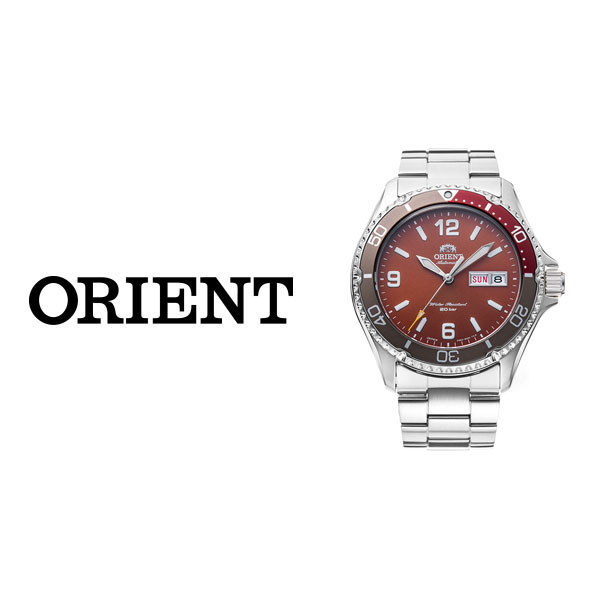 Orient」のダイバーデザインシリーズ『Orient Mako』からボルドー色の