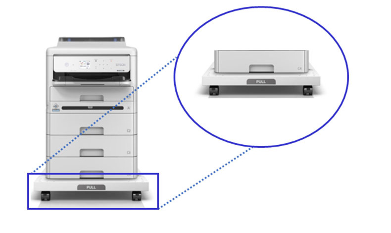 PX-S383Lの4段カセット時装着イメージ