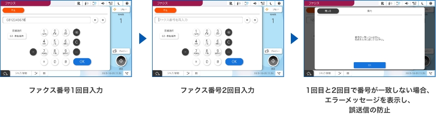 誤送信防止機能