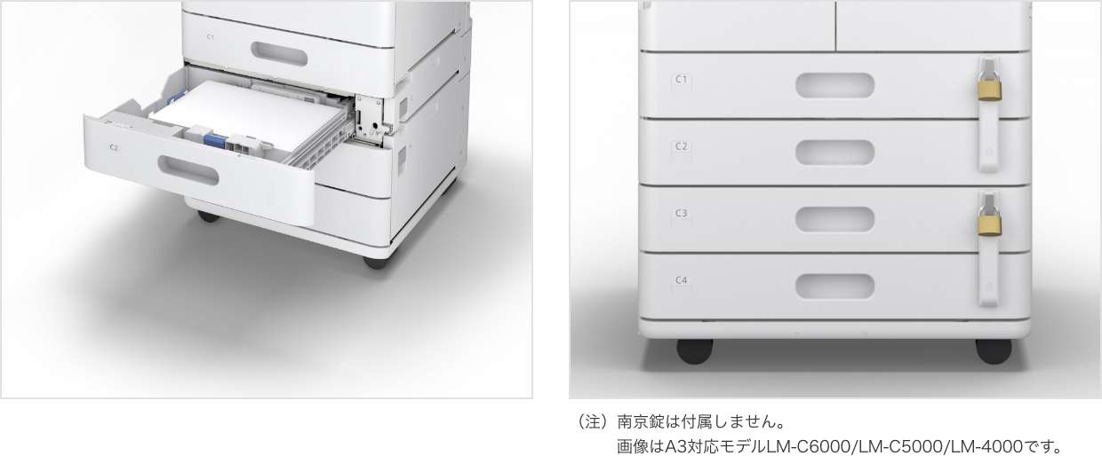 カセットから封筒やはがきも印刷可能