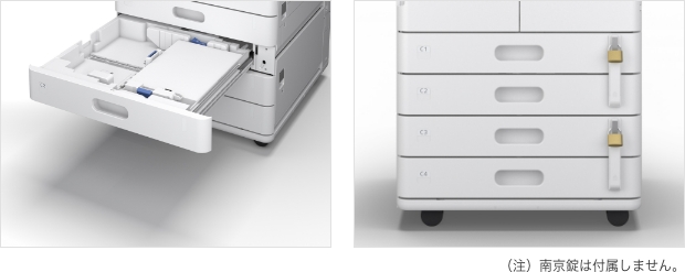 大量印刷を支える、最大6,050枚の給紙容量