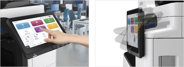 タッチパネルで簡単操作　使用イメージ