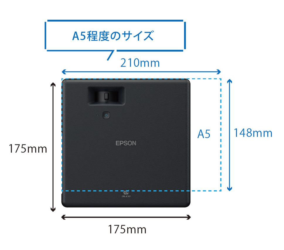 店内限界値引き中＆セルフラッピング無料 DC plusエプソン ドリーミオ ホームプロジェクター EF-11 Full HD 1000lm  コンパクトモデル