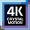 4k crystal motion technologyマーク