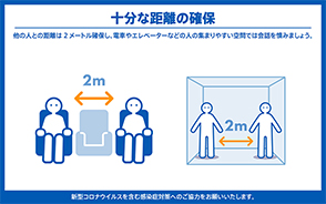 十分な距離の確保
