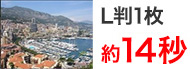L判1枚約14秒