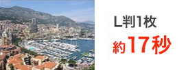 L判1枚約17秒