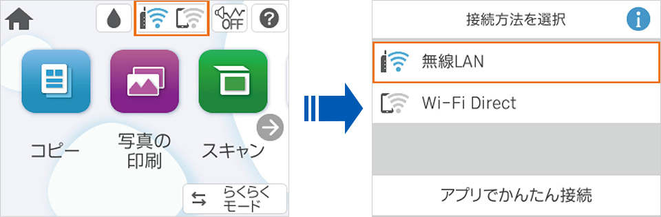 プッシュボタンで自動無線LAN設定(WPS(Wi-Fi Protected Setup™) /AOSS)