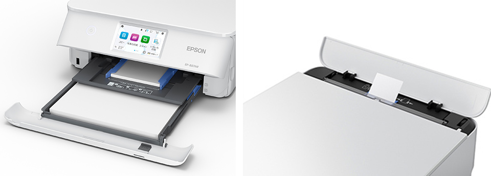 前面2段給紙、背面1枚手差しの3way給紙