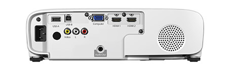 HDMI®入力端子２つとアナログ入力端子も備えているので、様々な機器と接続できる