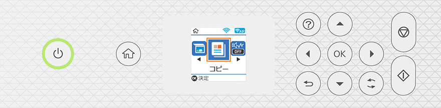 シンプルな1.44型カラー液晶