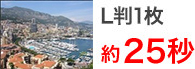 L判1枚約25秒