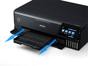 プリントをなくさない、「排紙トレイオープン」