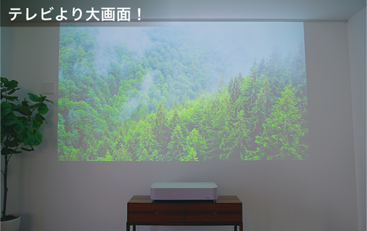 テレビより大画面！