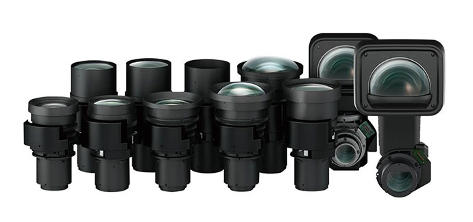 幅広い設置環境に対応できるレンズラインアップ