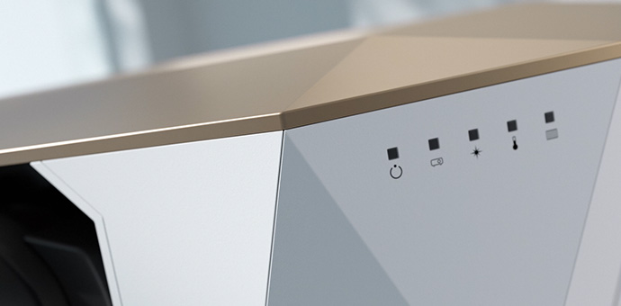 さまざまなお部屋になじむ筐体デザイン1