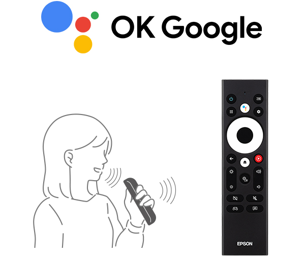 音声操作でプロジェクターをもっと便利に