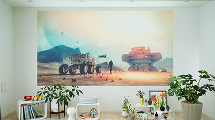 3,000lm、明るいリビングで4K大画面