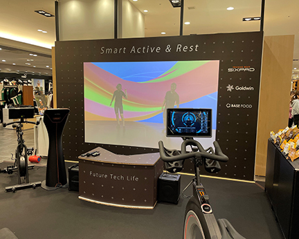 壁面装飾を印刷から映像に一部置き換える新提案 環境に配慮した装飾「Sustainable Decoration」