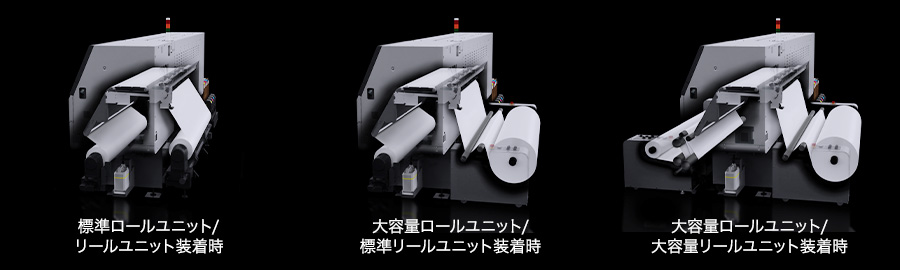 大容量メディアロールユニット対応モデルのイメージ