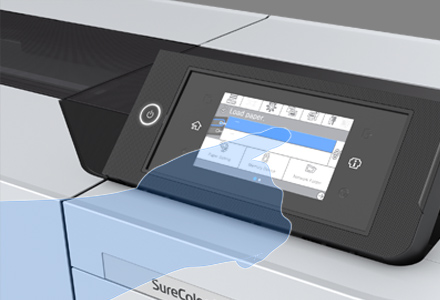 タッチパネルで見やすく、簡単操作