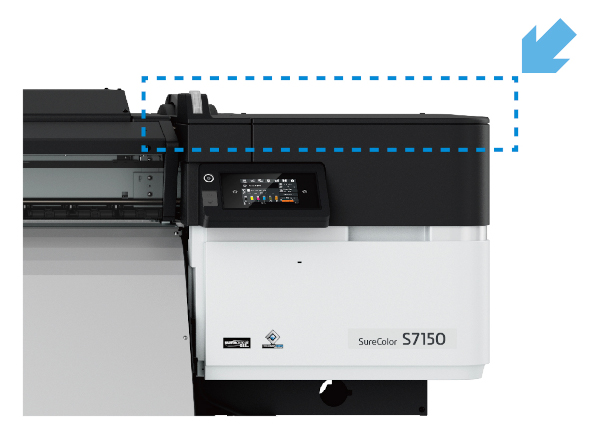 プリンター天面のデザイン