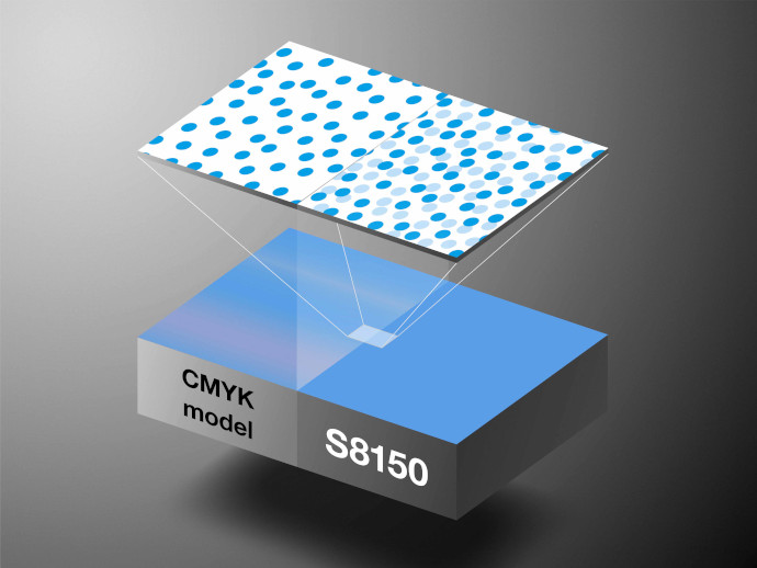 4色モデルとの比較模式図