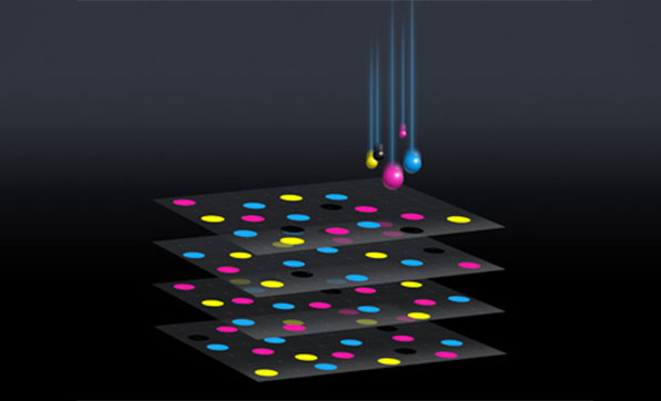 マルチレイヤーハーフトーンの模式図