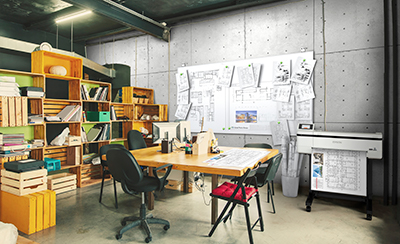書類や機器が多くどうしても雑多になりがちな事務所でもコンパクトサイズなので、すっきりと設置可能です。