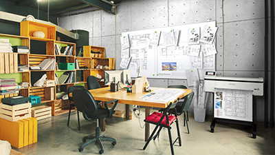 書類や機器が多くどうしても雑多になりがちな事務所でも、コンパクトサイズなのですっきりと設置可能です。