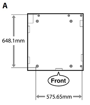 プリンターを設置する台・テーブルについての条件を満たすイメージ1
