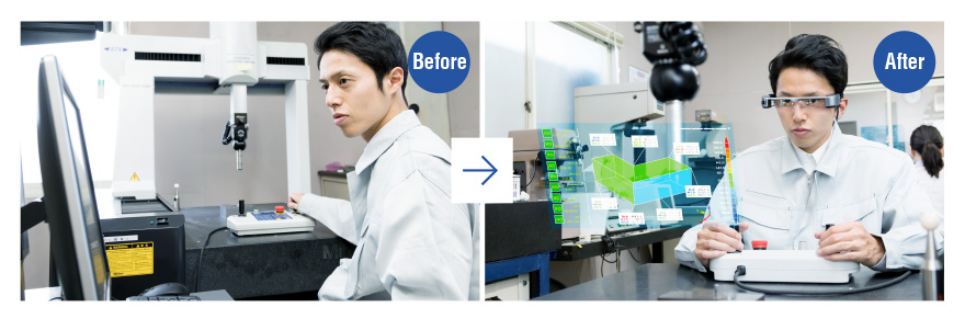 検査・測定機器のサブモニターとして
