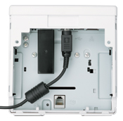 無線LANユニット・電源ケーブル装着時