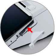 ロックレバーカバー装着イメージ