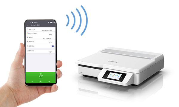 wi-fi通信でスマートフォンと連携イメージ