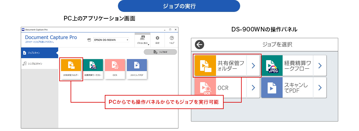 ジョブスキャンモード