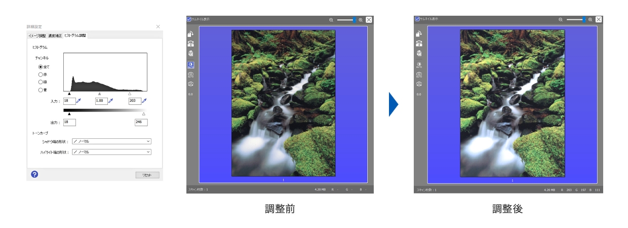 ヒストグラム調整