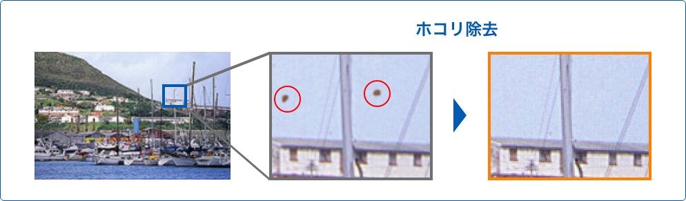 ホコリ除去機能