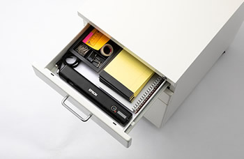 デスクの引き出し収納イメージ