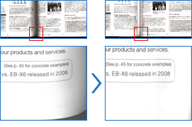 本の綴じ代補正機能　（注）オフィスモード